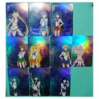 10pcsset sailor moon bronzing gold frame toys hobbies hobby collectibles game collection anime cards