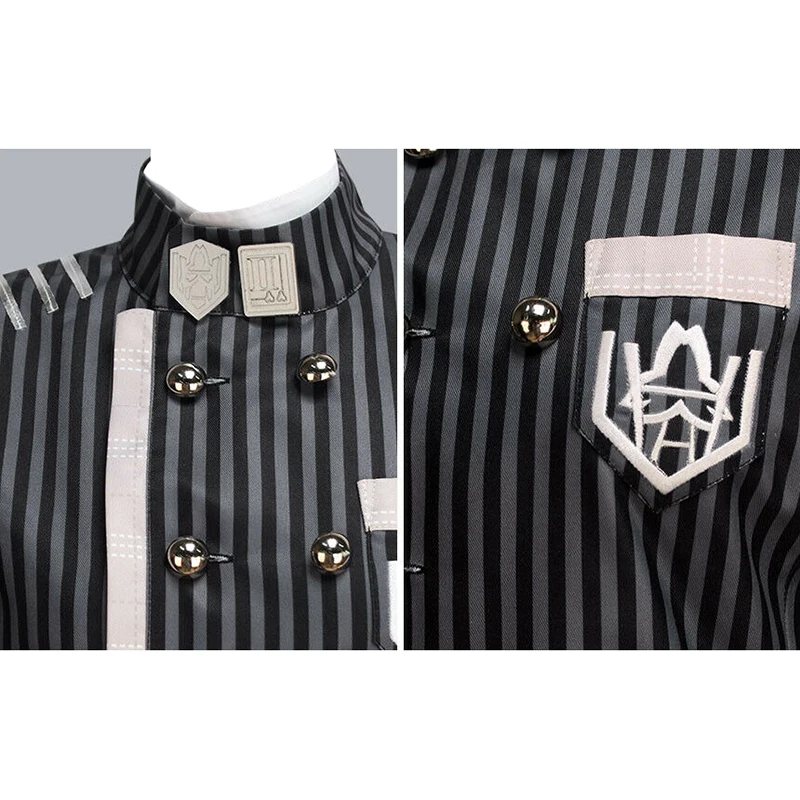 Game Danganronpa V3 Cosplay Saihara Shuichi Costume Shirt Coat Jackets Wigs Cos Super Detective Uniform Outfit For Men Halloween |
