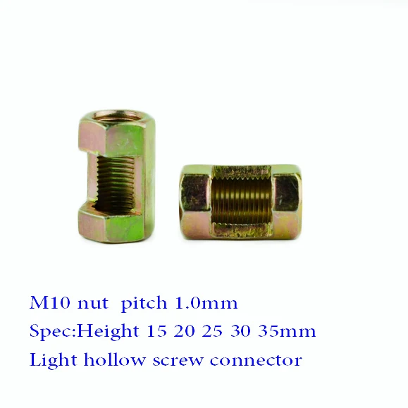 SS M10 * шаг 1 0 мм шлицевая боковая гайка стальной полый винт лампа коннектор ceiling