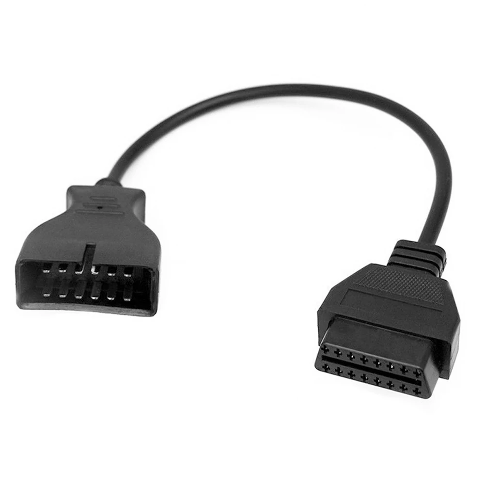Диагностический кабель для тестирования OBD1 Ремонтный соединительный 12PIN до 16PIN