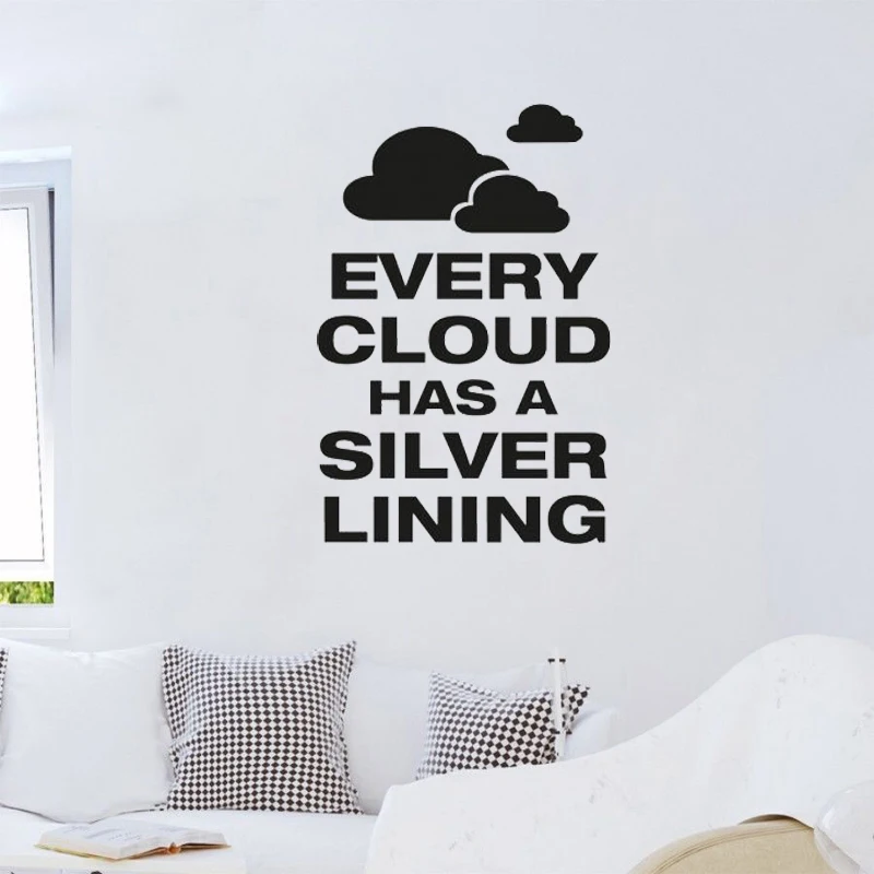 

Every Cloud Wall Sticker Kids Children Room Decoration Wall Art Murals Nursery Wall Decals Vinyl Wallpaper Poster