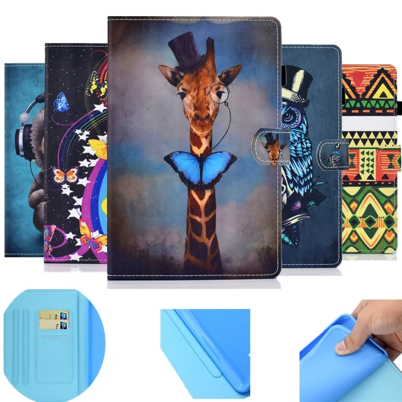 Чехол для Amazon New Fire 7 2019 2017 2015 чехол из искусственной кожи планшета с принтом