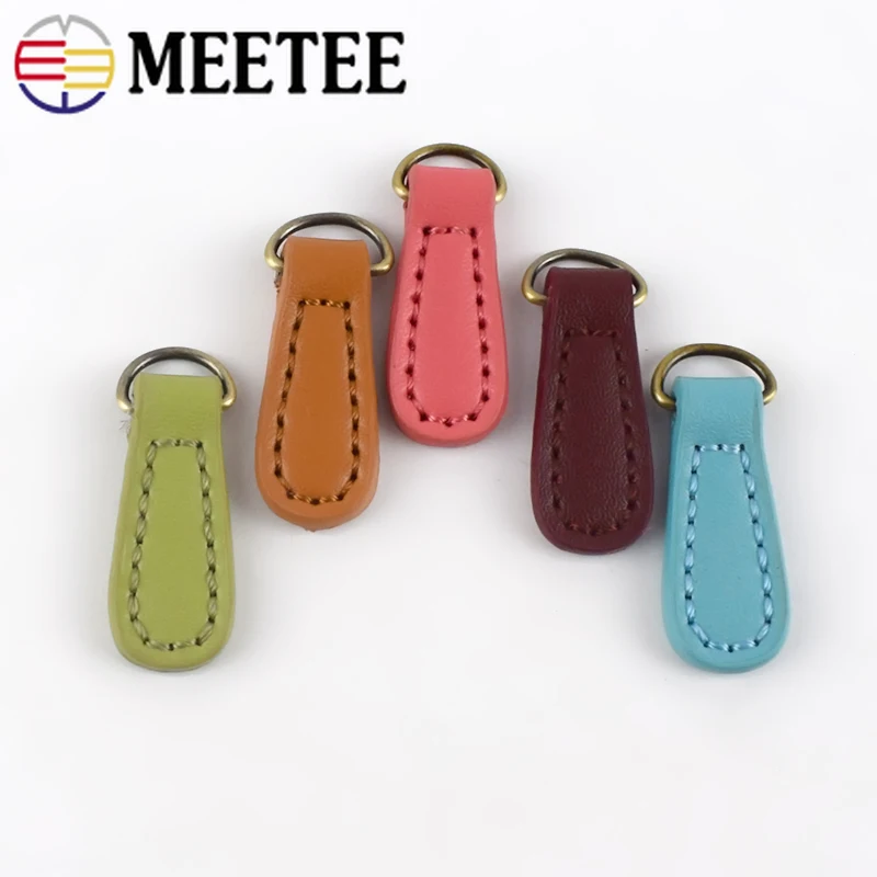 Meetee 10 шт. 1 4*4 см двухслойный воловья молния съемник слайдер замок головка DIY