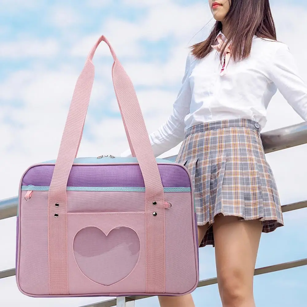 Японский стиль преппи JK розовая Униформа на плечо стандартные женские