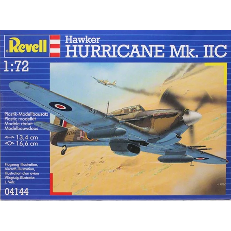 

Revell пластиковая сборка модель 1/72 Великобритания Hawker Hurricane Mk.IIC истребитель коллекция для взрослых комплект сборки 04144