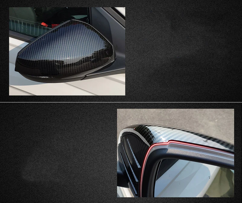 2x Боковая дверь автомобиля зеркало заднего вида рамка Крышка отделка ABS