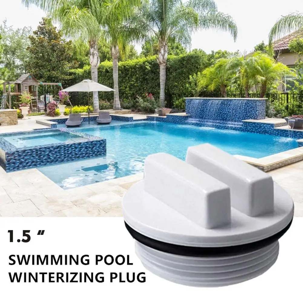

1.5 Inch Threaded Pool Return Line Return Pipe Antifreeze Plug Filter Drain Plug with O-ring Return Pipe Antifreeze Plug Filter
