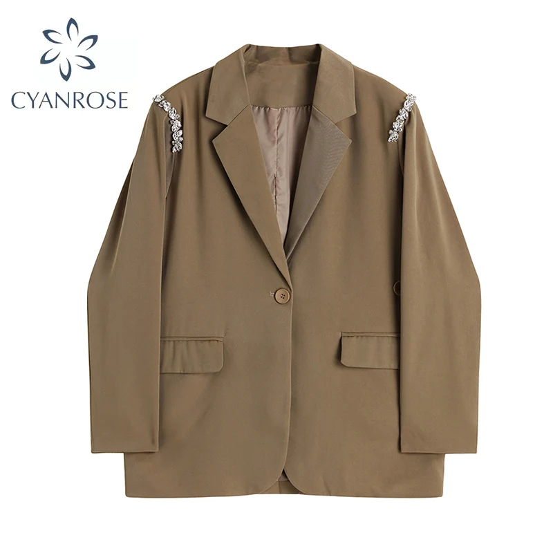 

Блейзер Женский винтажный на пуговицах с длинными рукавами и карманами, осень 2021