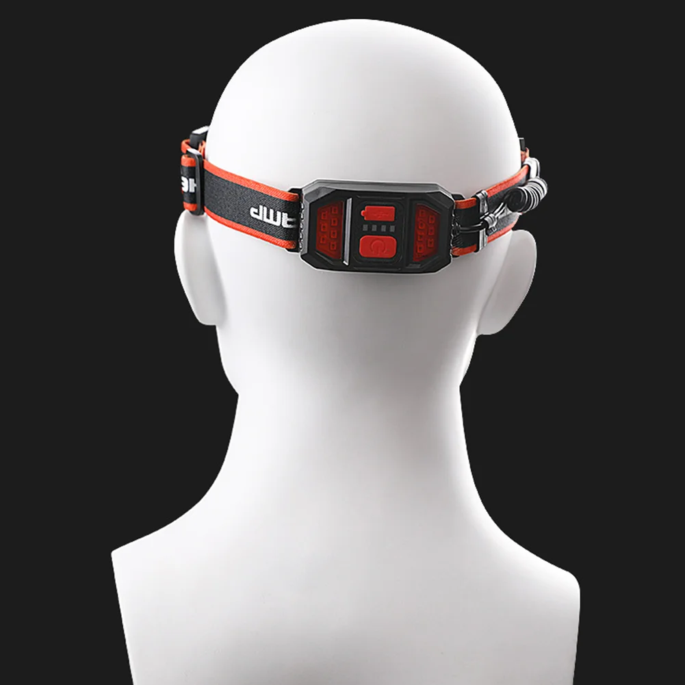 USB RechargeableBattery Powered Work Light Warning Camping Lamp COB LED Headlamp Riding Head Torch | Освещение