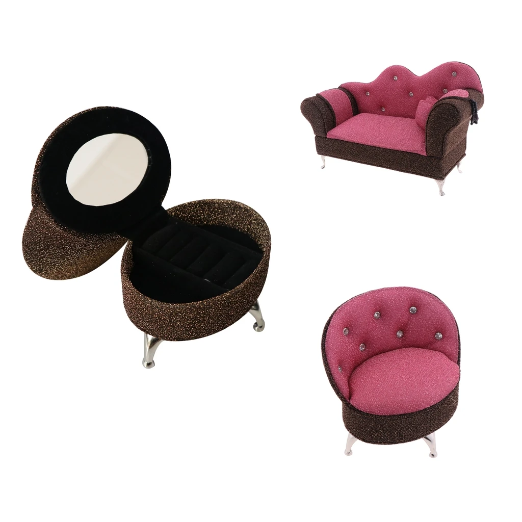 Набор мебели для кукольного домика 2 шт. 1/6 | Аксессуары кукольных домиков