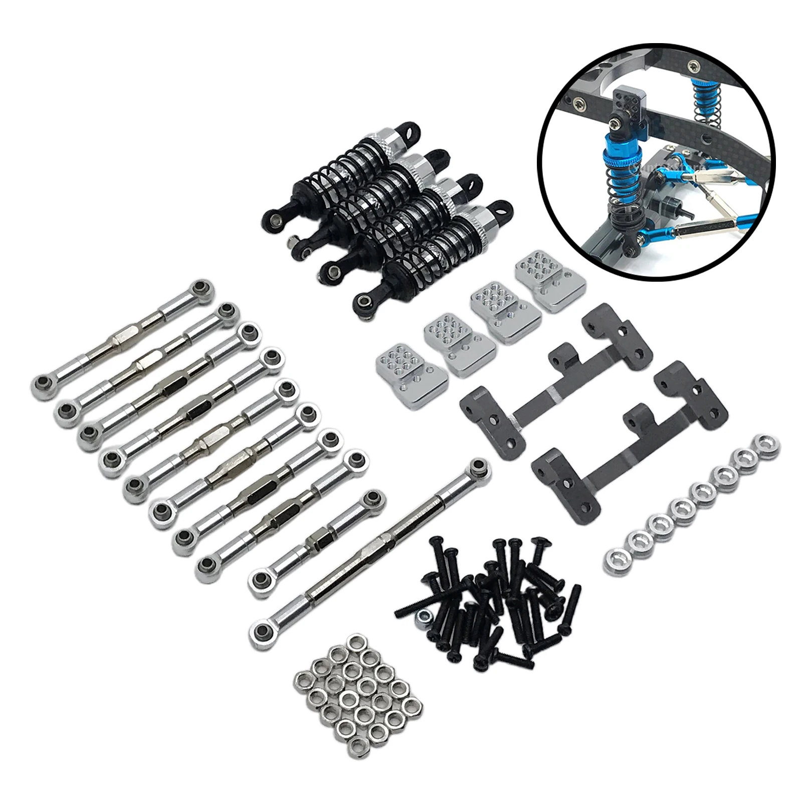 

RC Spare Metal Kit Pull Rod Seat for WPL C14 Truck Car DIY Accessories