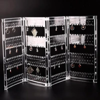 hot sales%ef%bc%81%ef%bc%81%ef%bc%81new arrival lady necklace stud earrings holder hole showcase jewelry display rack organizer