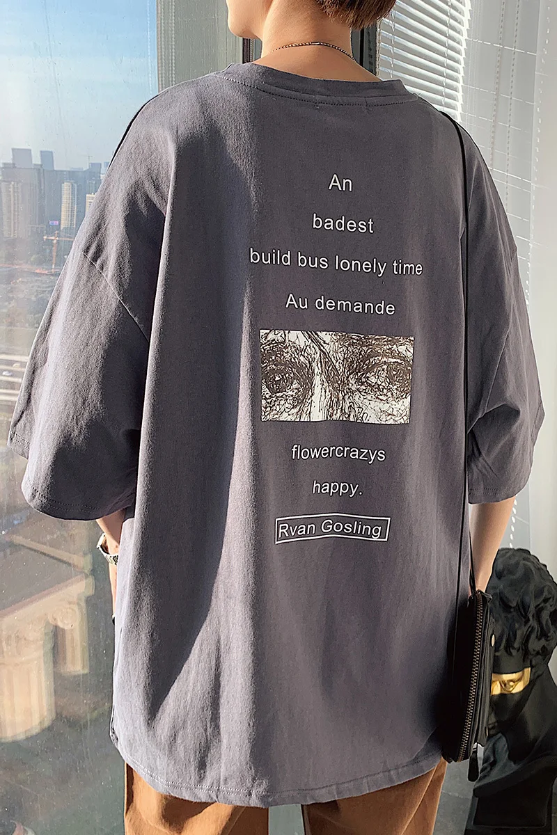 2020 новые летние Молодежные Популярные свободного кроя с принтом в виде