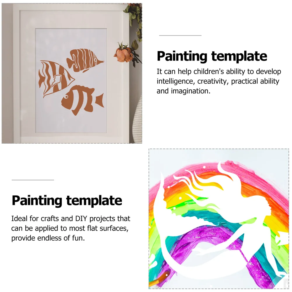 

16Pcs Reusable Stencil Template for Wood Signs Home Decor and Art Craft Drawing