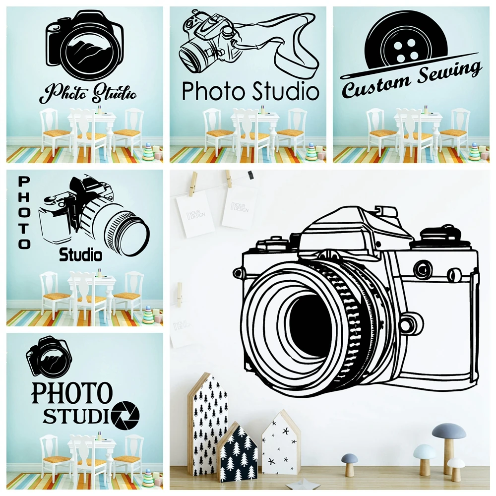 Креативная фотокамера фотографирующая настенная наклейка виниловая