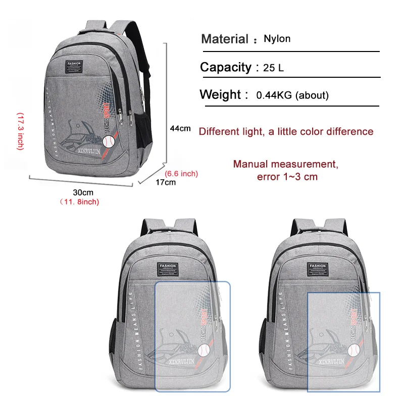 Повседневная ткань Оксфорд водонепроницаемый мужской деловой Рюкзак Дорожная