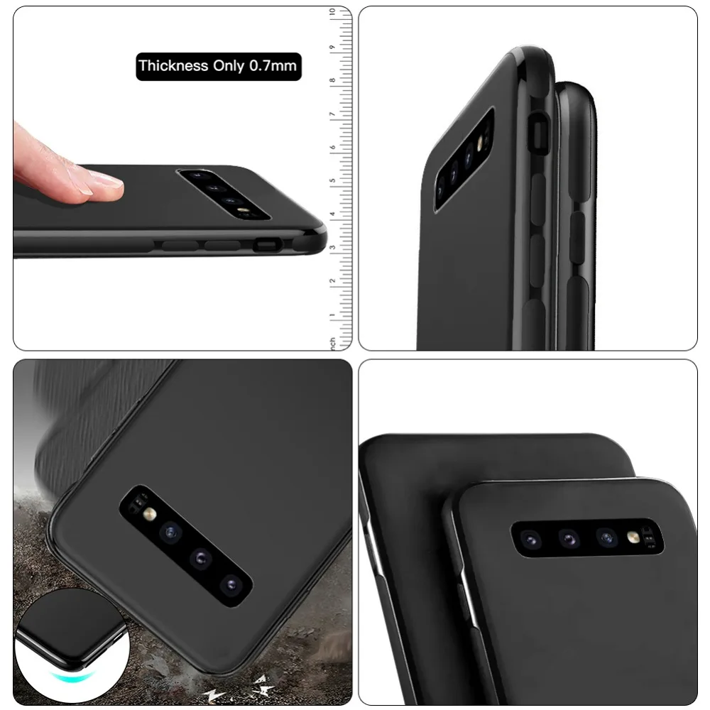 Магнитный автомобильный чехол для телефона samsung Galaxy S10 Plus S10e huawei P30 mate 20 mate 30 Pro Магнитная пластина Мягкий ТПУ противоударный чехол