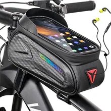 WHEEL UP Rainproof Bicycle Top Tube Bag Touch Screen Phone Cases 7 Inch Bike Bag Front with Sun Visor Cycling Assessoires WHEEL UP Rainproof Bicycle Top Tube Bag Touch Screen Phone Cases 7 Inch Bike Bag Front with Sun Visor Cycling Assessoires