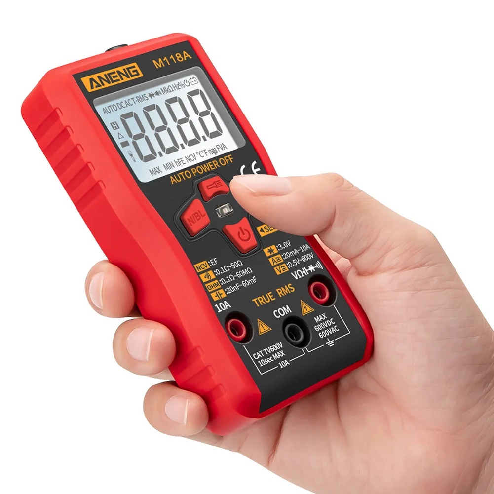 

Non Contact LCD Display Handheld Digital Multimeter Mini Portable Smart Backlight Universal Auto Range Stable LED Flashlight ABS