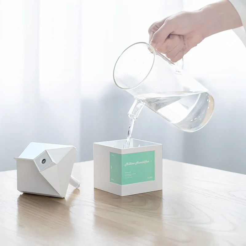 Молочный ящик мини Usb милый увлажнитель воздуха Бесшумный ультразвуковой