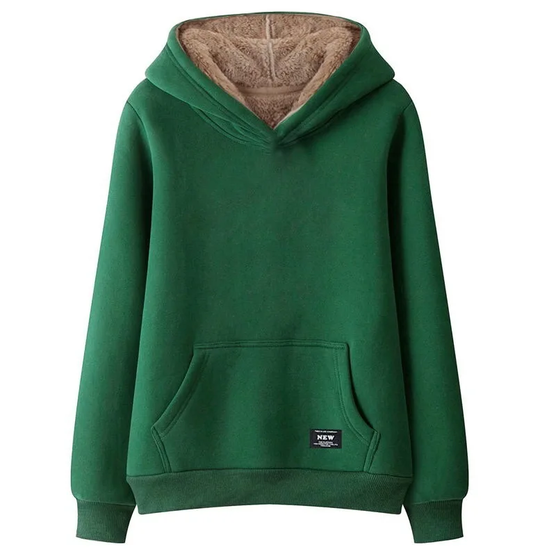 

Женская флисовая толстовка, однотонная, на осень/зиму