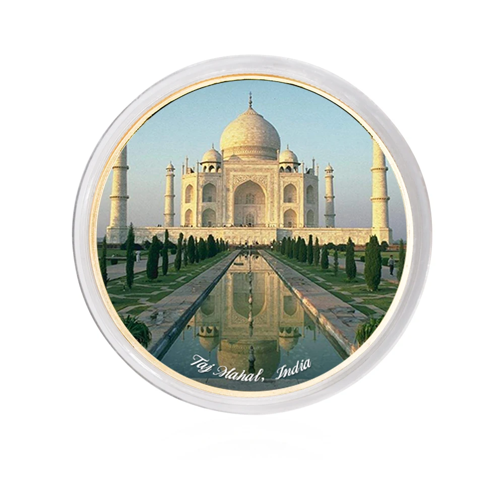 Художественное украшение 7 чудес мира тадж-махал 1 шт. 2021 золотая монета вызов