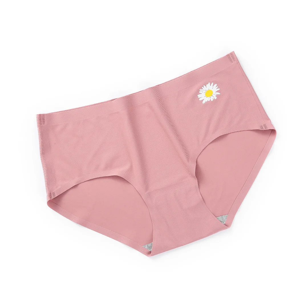 Нижнее белье женское из вискозного волокна однотонное дышащее со средней талией