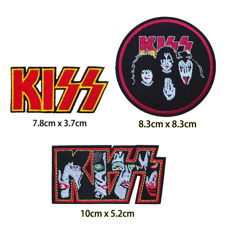 12 шт. вышитый Железный значок на нашивке музыкальная панк эмблема ткани куртка