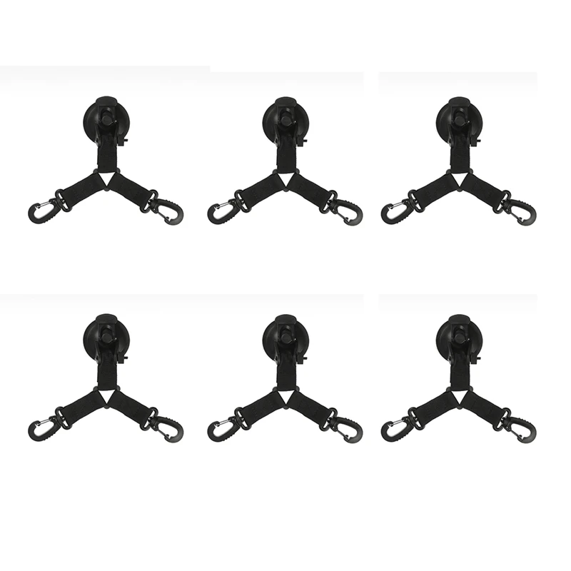 

6Pcs Outdoor Double-Headed Suction Cup Hook Camping Tent Sucker Travel Hiking Camping Tent Canopy Fixed Accessories