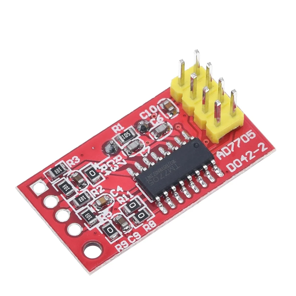 ShengYang AD7705 Dual 16 bit ADC data acquisition module programmable input gain SPI interface | Электронные компоненты и