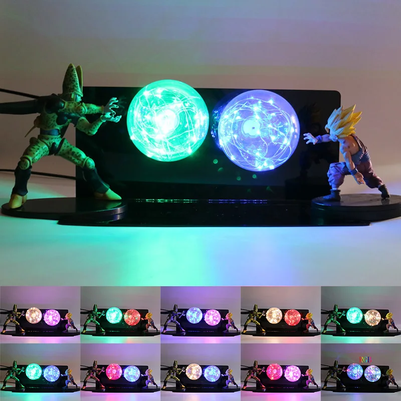 3D прикроватная лампа DBZ декоративная VS Gohan Son Goku Luminaria светодиодный ночсветильник