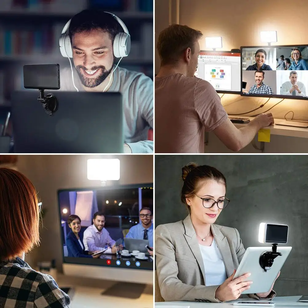 

Video Live Stream Light 2500K-6500K 5W LED Lamp For Smartphone Tablet Laptop Notebook Mini Vlog Fill Light For Selfie Video