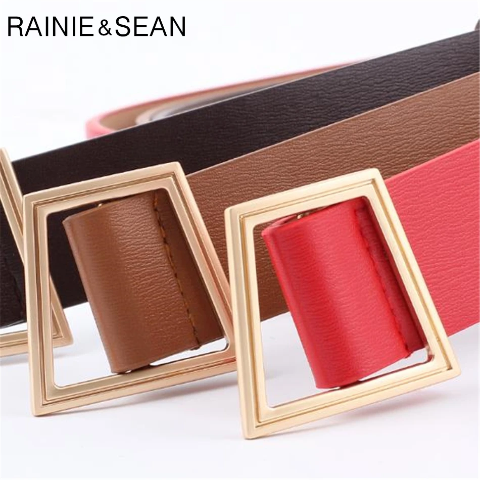 Женский ремень без отверстий RAINIE SEAN небесно голубой аксессуары для женщин белый