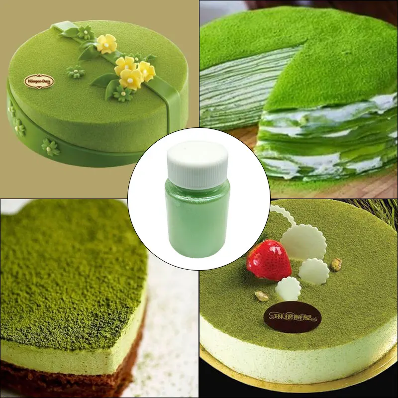 Съедобный светильник зеленый порошок 15 г мусс торт помадка макарон шоколадное