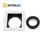 Новый дизайн светодиодный потолочный светильник Квадратная Белая Встраиваемая Регулируемая рамка MR16 GU10 лампа держатель