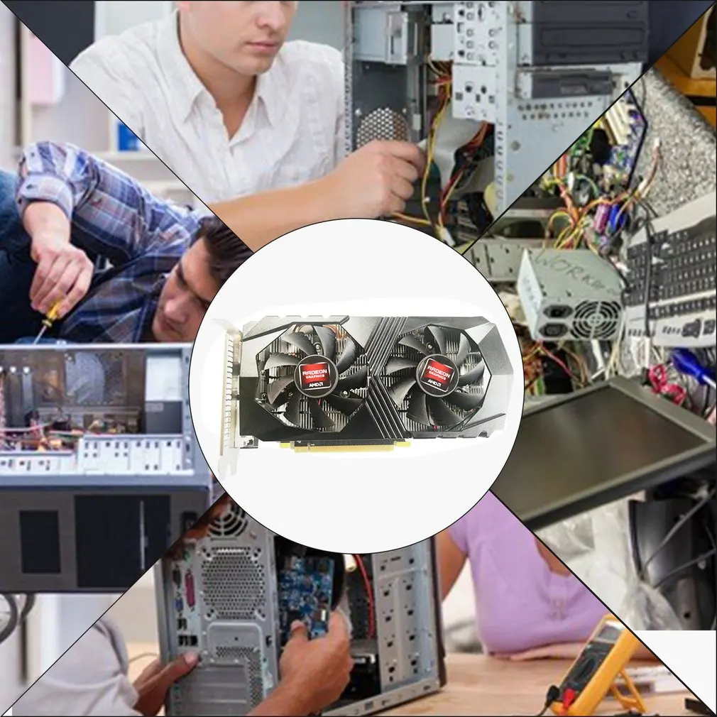 Оригинальная видеокарта XFX R7 R9 370 4 Гб AMD Radeon 370X графический экран карты GPU