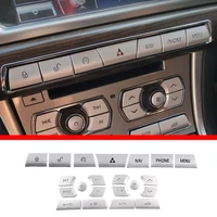 for jaguar xf 2012 2015 car interior central control air conditioning multimedia button cover sticker car accessories