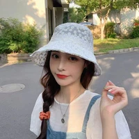 little daisy lace embroidered fisherman hat 2020 summer new style online celebrity same style ins hat womens sunscreen sun hat