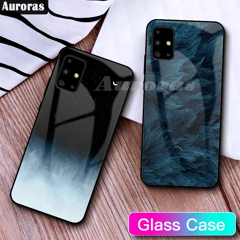 Чехол Auroras для Samsung Galaxy A51 чехол из закаленного стекла с изображением звездного