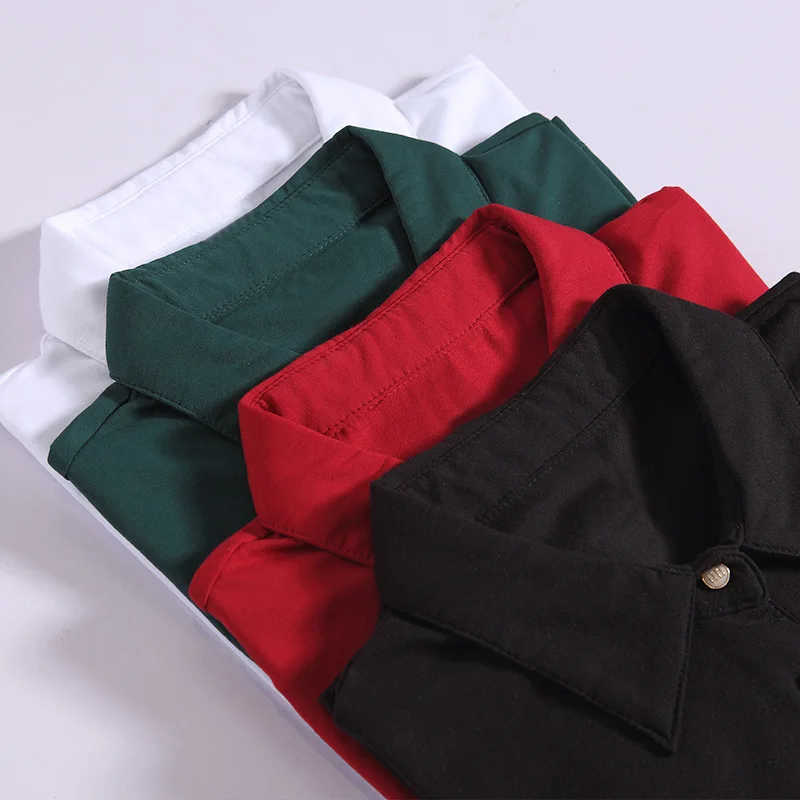 Женская футболка поло BOBOKATEER белая хлопковая Футболка размера плюс с длинными