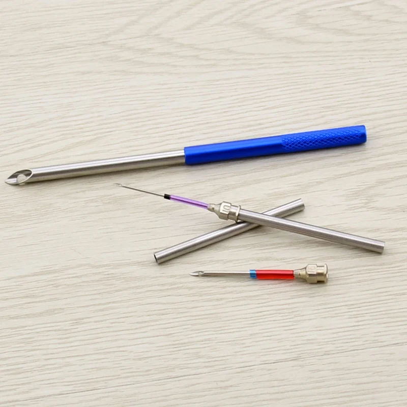 Набор инструментов для шитья с трубкой металлические иглы вышивания ручной