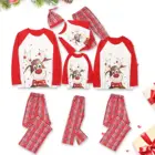 Рождественская семейная Пижама, наряды 2021, Рождественская Пижама с оленем, отцом, мамой, ребенком, одежда для сна, семейная одинаковая Пижама, домашняя одежда