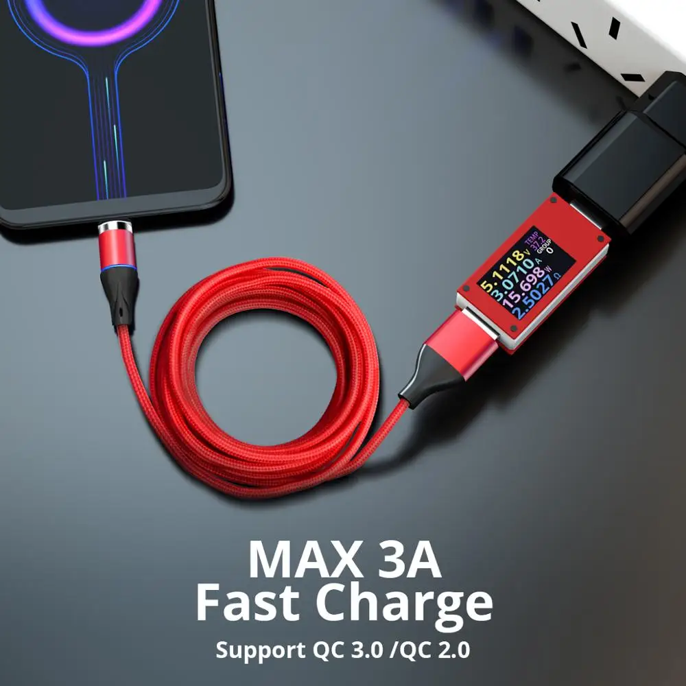Магнитный кабель Micro USB кабель 3A Быстрая зарядка Магнитная линия Android зарядка линии синхронизации данных для huawei Xiaomi LG