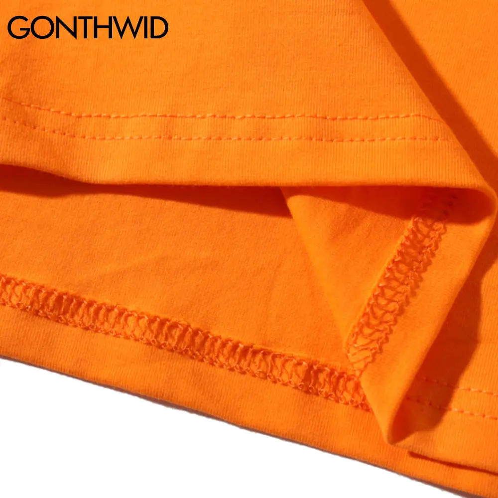 

GONTHWID Tees Shirt Men Summer Streetwear Hip Hop Harajuku Human Funny Print Cotton Casual Loose Short Sleeve T-Shirts Tops Male