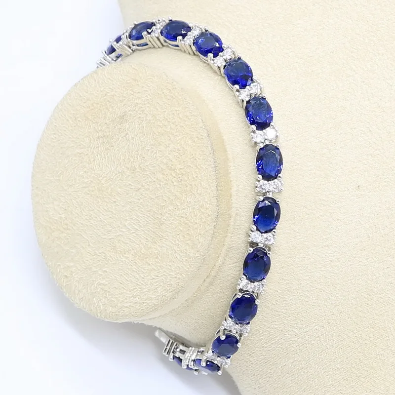 Круглые темно-синие полудрагоценные серебряные серьги браслет ожерелье