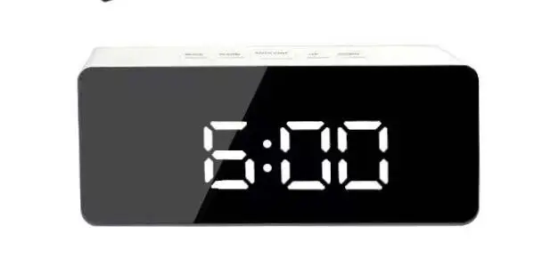 Многофункциональный зеркальный электронный будильник светодиодное