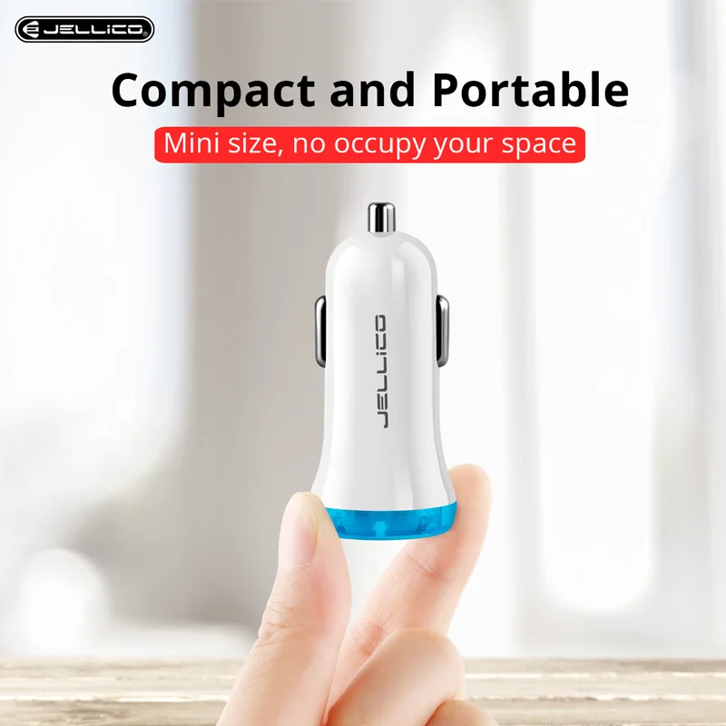 Автомобильное зарядное устройство с двумя USB портами 3 1 А без светодиодного