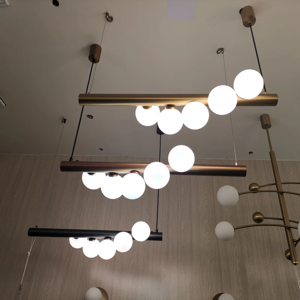 Beste Nordic Ontwerp Led Hanglampen Moderne Roestvrijstalen Lamp AC110V 220V Eetkamer Bar Verlichting