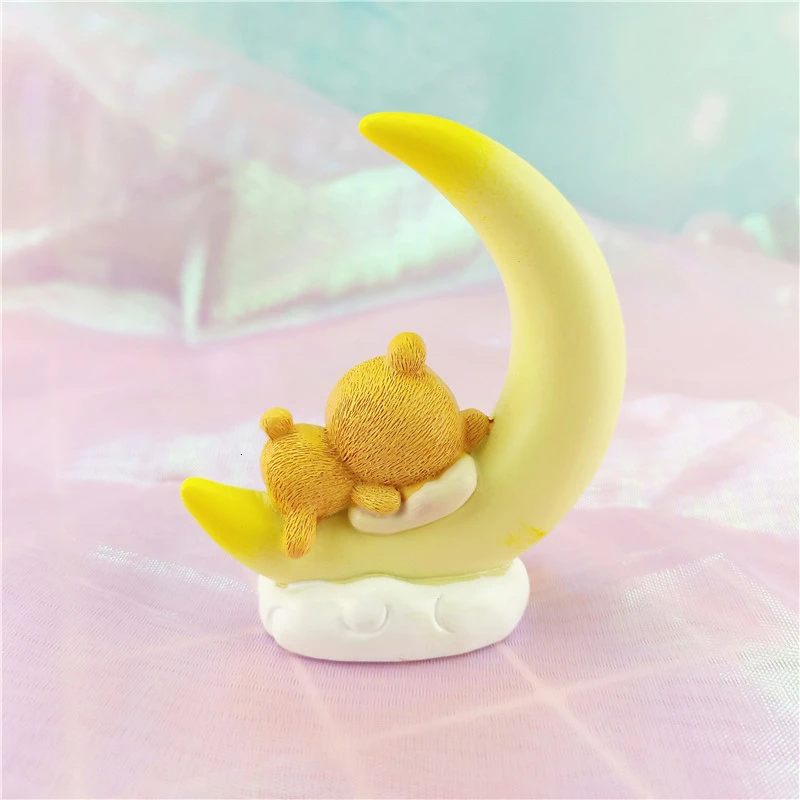 Свадьба торт Топпер луна медведь звезда День Рождения Торт украшения торты Toppers