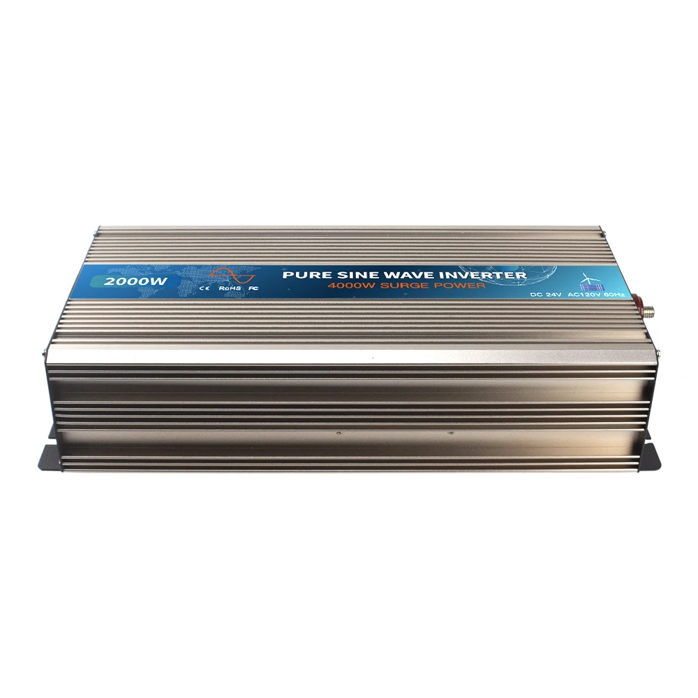 2000 Вт микро сеточный инвертор 12 в 24 В чистая Синусоидальная волна Солнечный